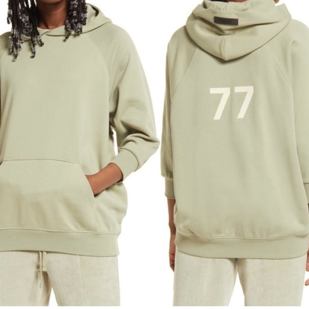 Fear of God Essentials French Terry three quarter length sleeves hoodie